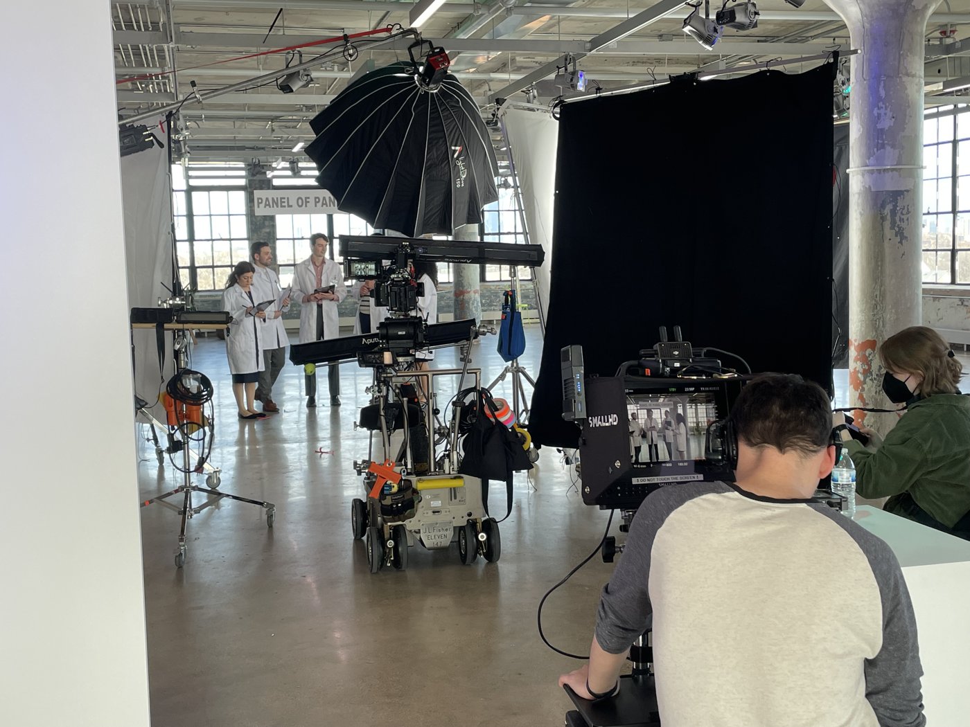 Behind the scenes production photo