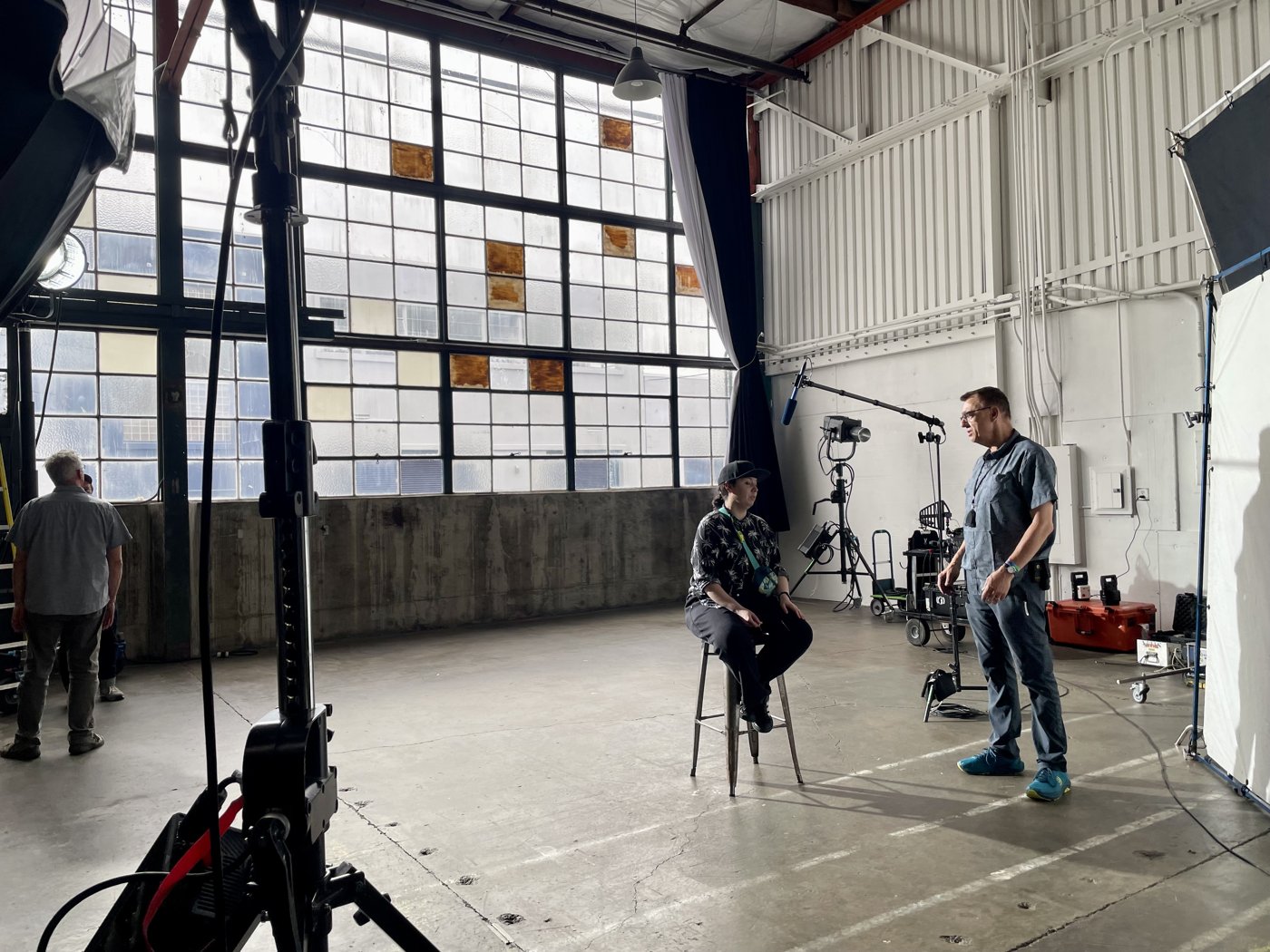 Crew on set